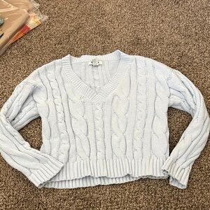 Light Blue RSQ V Neck Sweater
